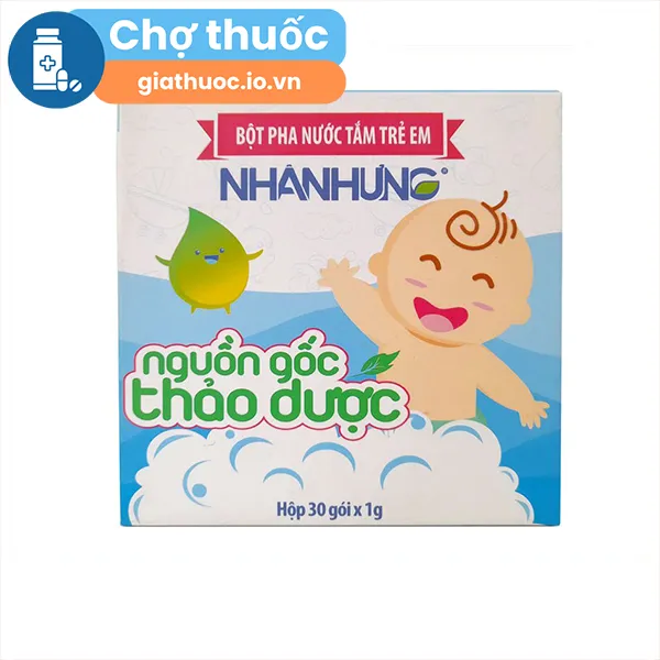 Bột pha nước tắm trẻ em Nhân hưng