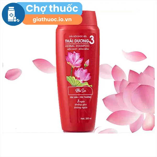 Dầu gội dược liệu Thái Dương 3 (Hoa sen)