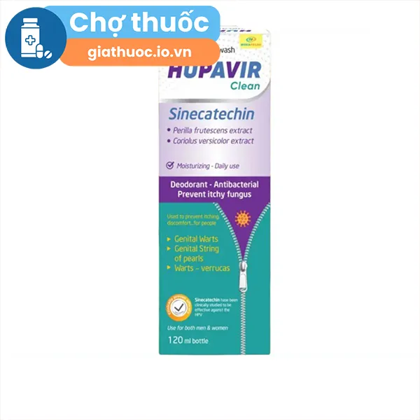 Dung dịch vệ sinh Hupavir Sinecatechin