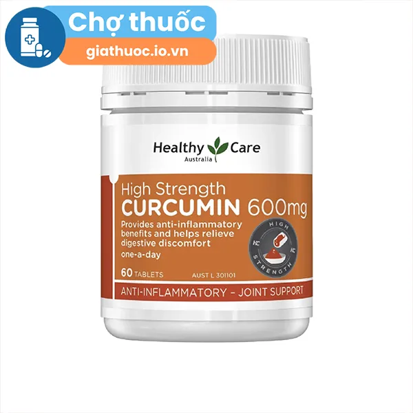 High Strength Curcumin 600mg Healthy Care