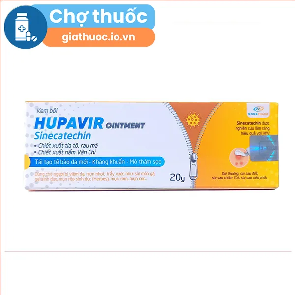 Kem bôi Hupavir Sinecatechin